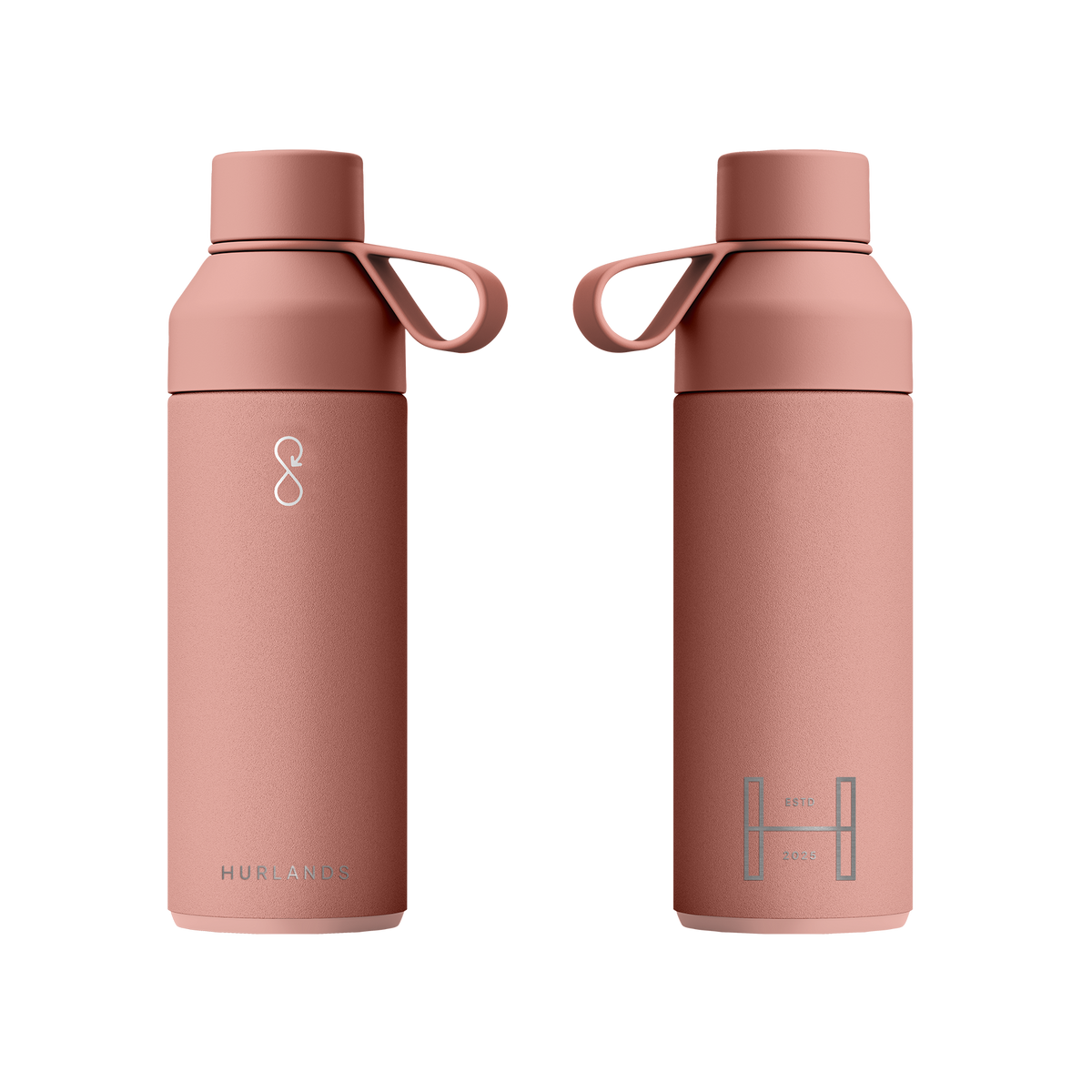 Hurlands x Ocean Bottle 500ml Water Bottle - Sahara Red